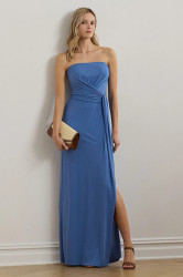 Šaty Lauren Ralph Lauren modrá barva, maxi, 253963657