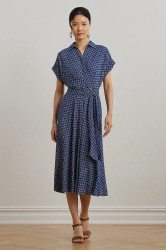 Šaty Lauren Ralph Lauren modrá barva, midi, 200973374