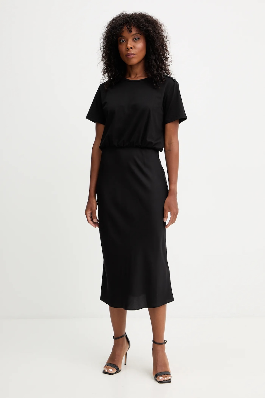 Šaty Liu Jo černá barva, maxi, MF5210 J7821