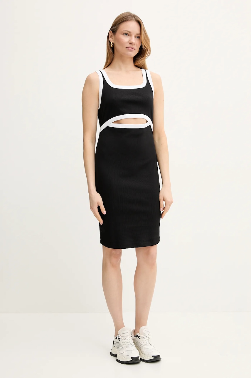 Šaty Liu Jo černá barva, mini, přiléhavé, VA5180.J4822