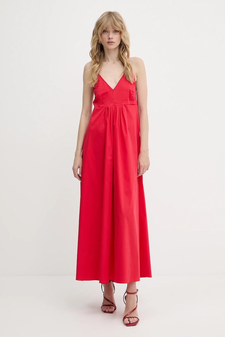 Šaty Liu Jo červená barva, maxi, VA5069.TS330