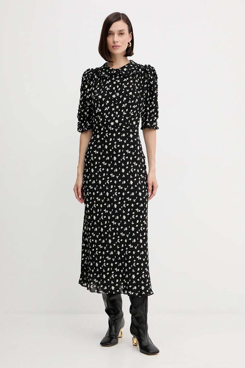 Šaty Luisa Spagnoli černá barva, maxi, 542392