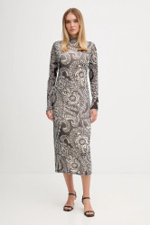 Šaty Marc Aurel černá barva, midi, přiléhavé, 6574-7000-73868