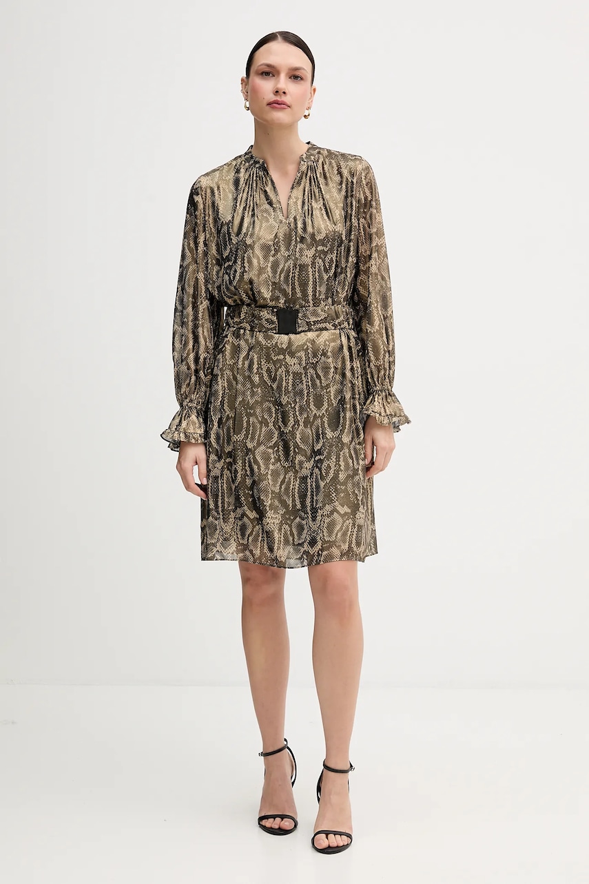 Šaty Marc Aurel zelená barva, mini, 6585-1010-93490