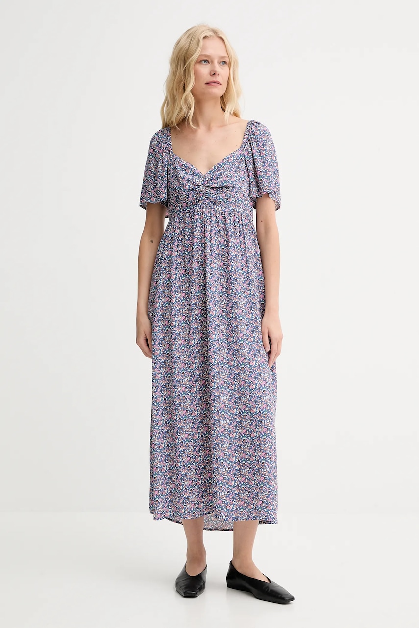 Šaty Marc O'Polo modrá barva, midi, 5000006489