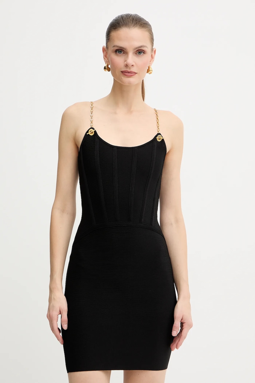 Šaty Marciano by Guess AISHA černá barva, mini, přiléhavé, 5BGK09 5036Z