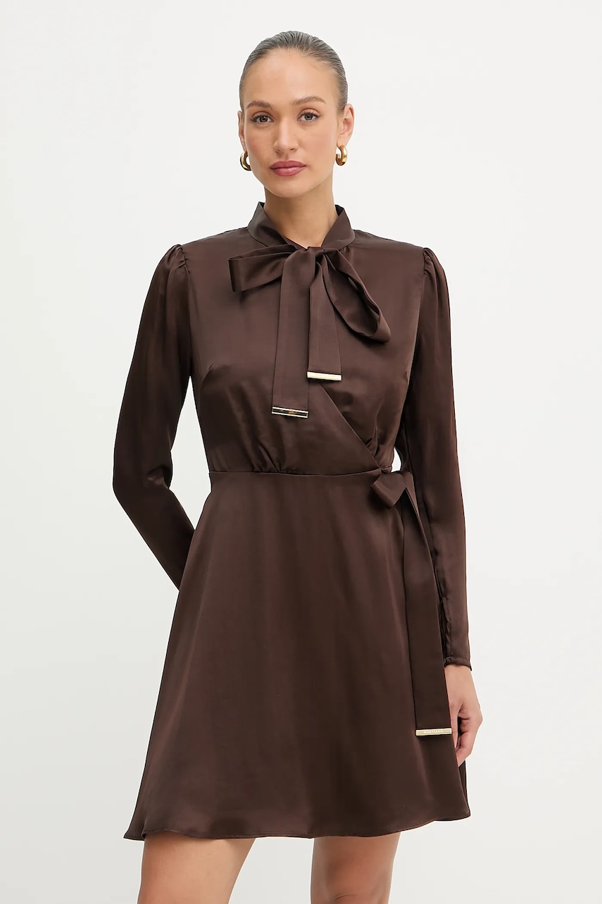 Šaty Marciano by Guess ALANIS hnědá barva, mini, 5YGK28 7350A