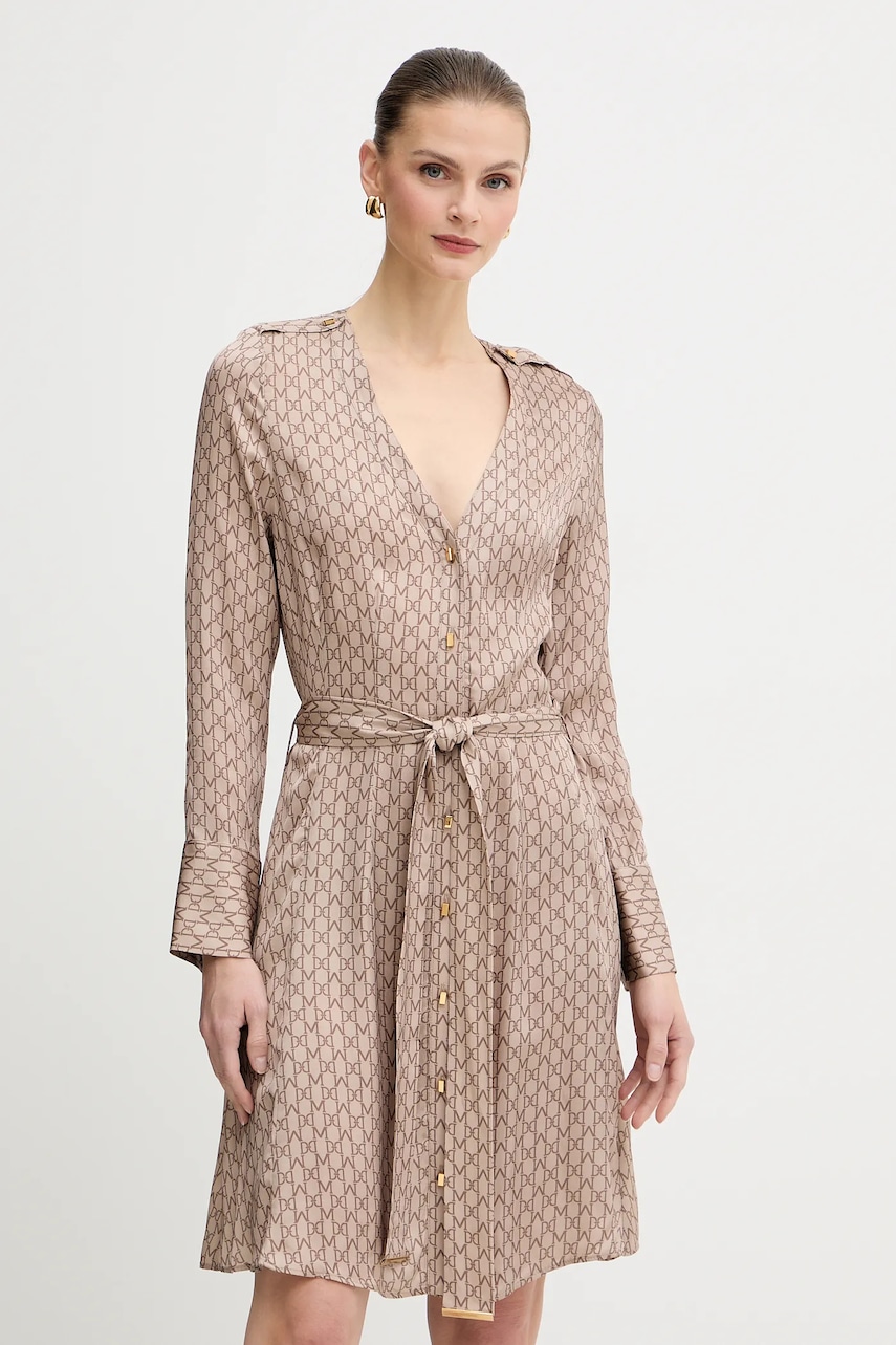 Šaty Marciano by Guess BRITNEY béžová barva, mini, 5BGK54 7298A