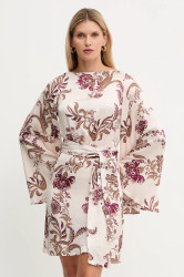 Šaty Marciano by Guess LOREDANA hnědá barva, mini, 5YGK40 7298A