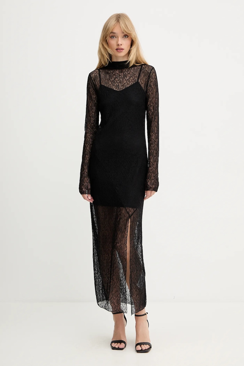 Šaty Marella černá barva, maxi, 2523626041200