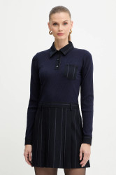 Šaty MAX&Co. tmavomodrá barva, mini, 2526226053200