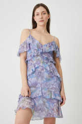 Šaty Medicine modrá barva, mini