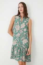 Šaty Medicine tyrkysová barva, midi, oversize