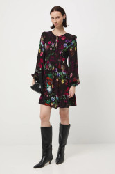 Šaty Medicine vínová barva, mini