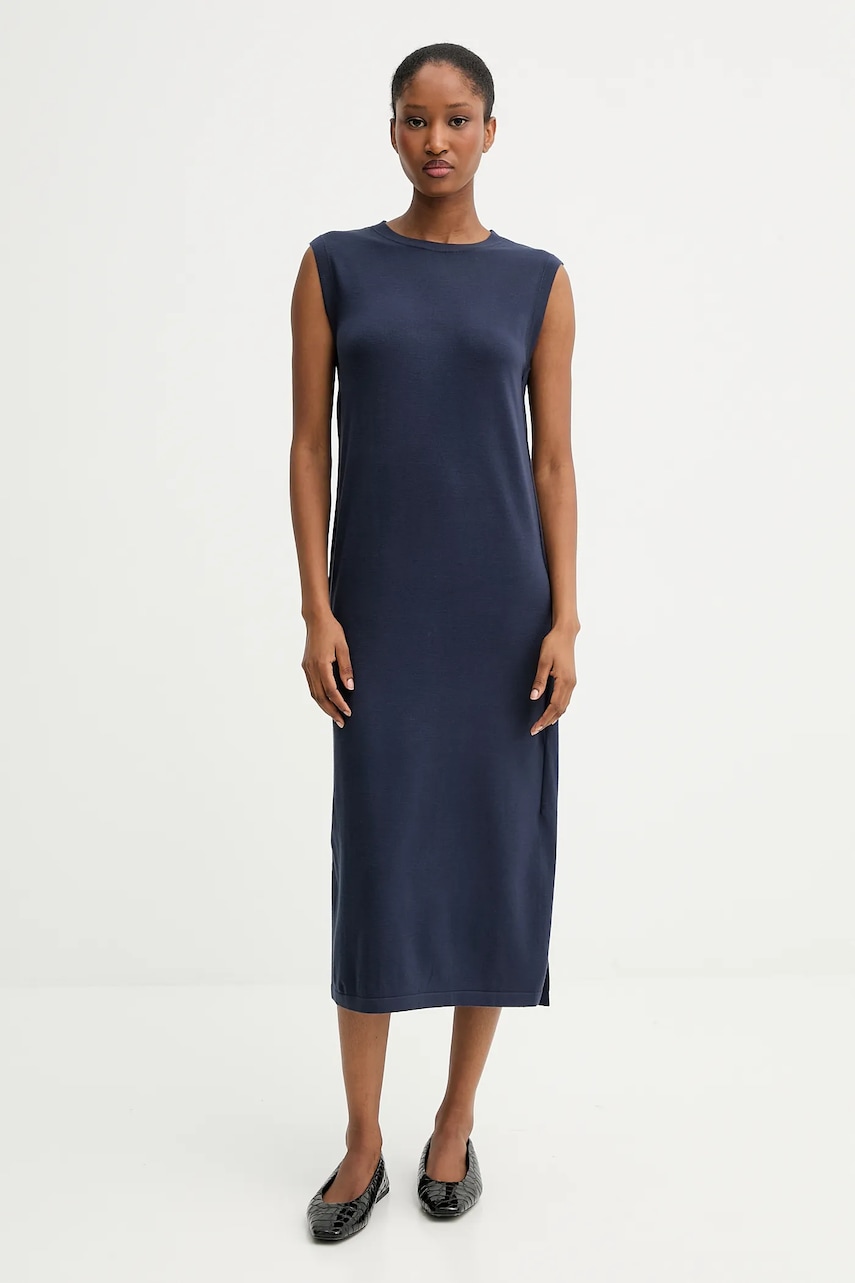 Šaty MM AULLA tmavomodrá barva, midi, 2526326017600