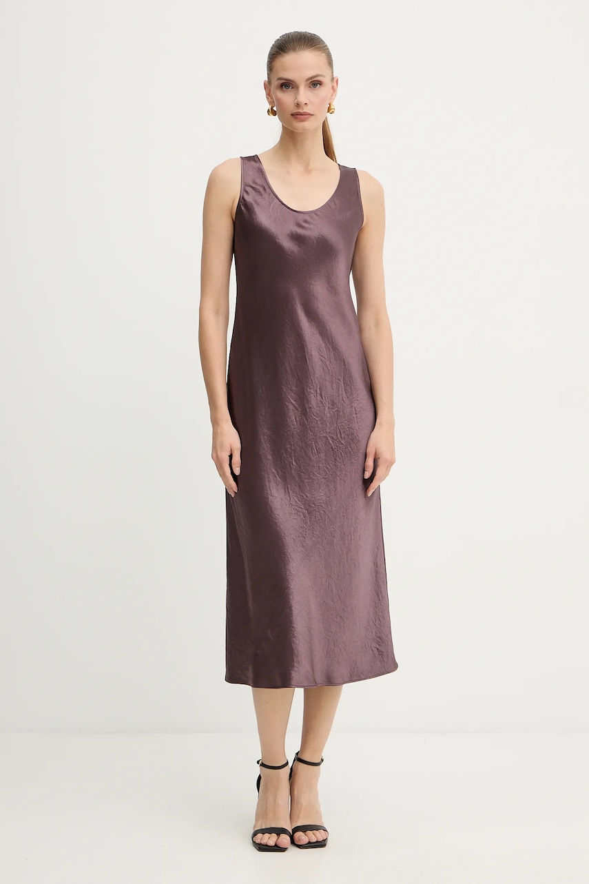 Šaty MM TALETE vínová barva, midi, 2526226018600