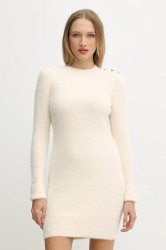 Šaty Morgan béžová barva, mini, přiléhavé, RMRIK