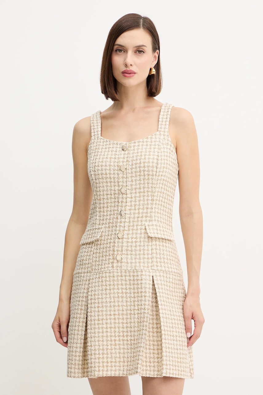 Šaty Morgan béžová barva, mini, RAVEN.F