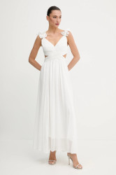 Šaty Morgan bílá barva, maxi, RISSAL