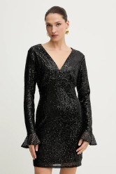 Šaty Morgan černá barva, mini, přiléhavé, RDISCO