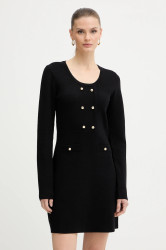 Šaty Morgan černá barva, mini, přiléhavé, RMRETRO