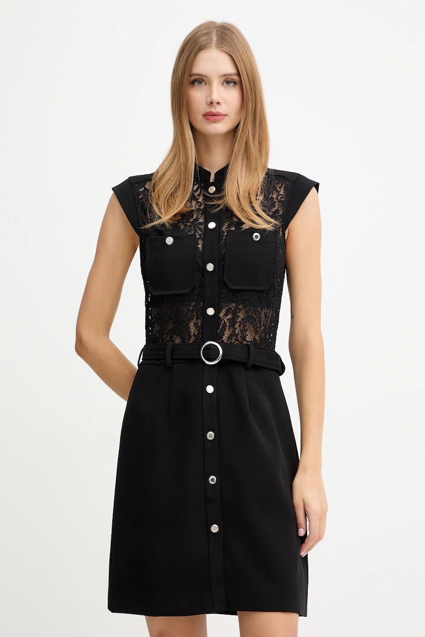 Šaty Morgan černá barva, mini, RAGIKA