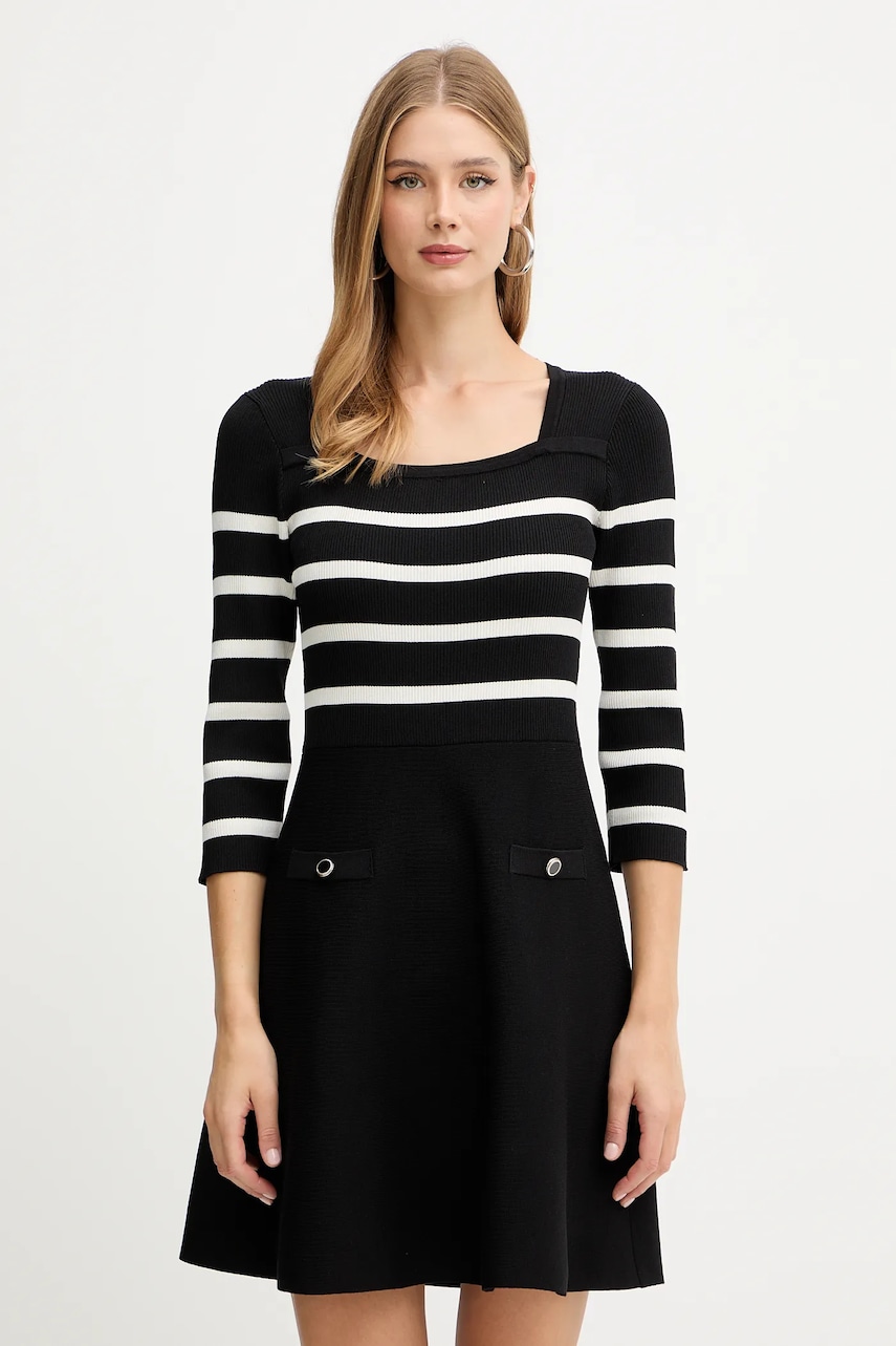 Šaty Morgan černá barva, mini, RMPIA