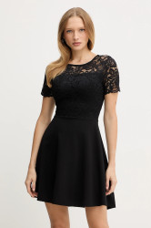 Šaty Morgan černá barva, mini, RUBENA