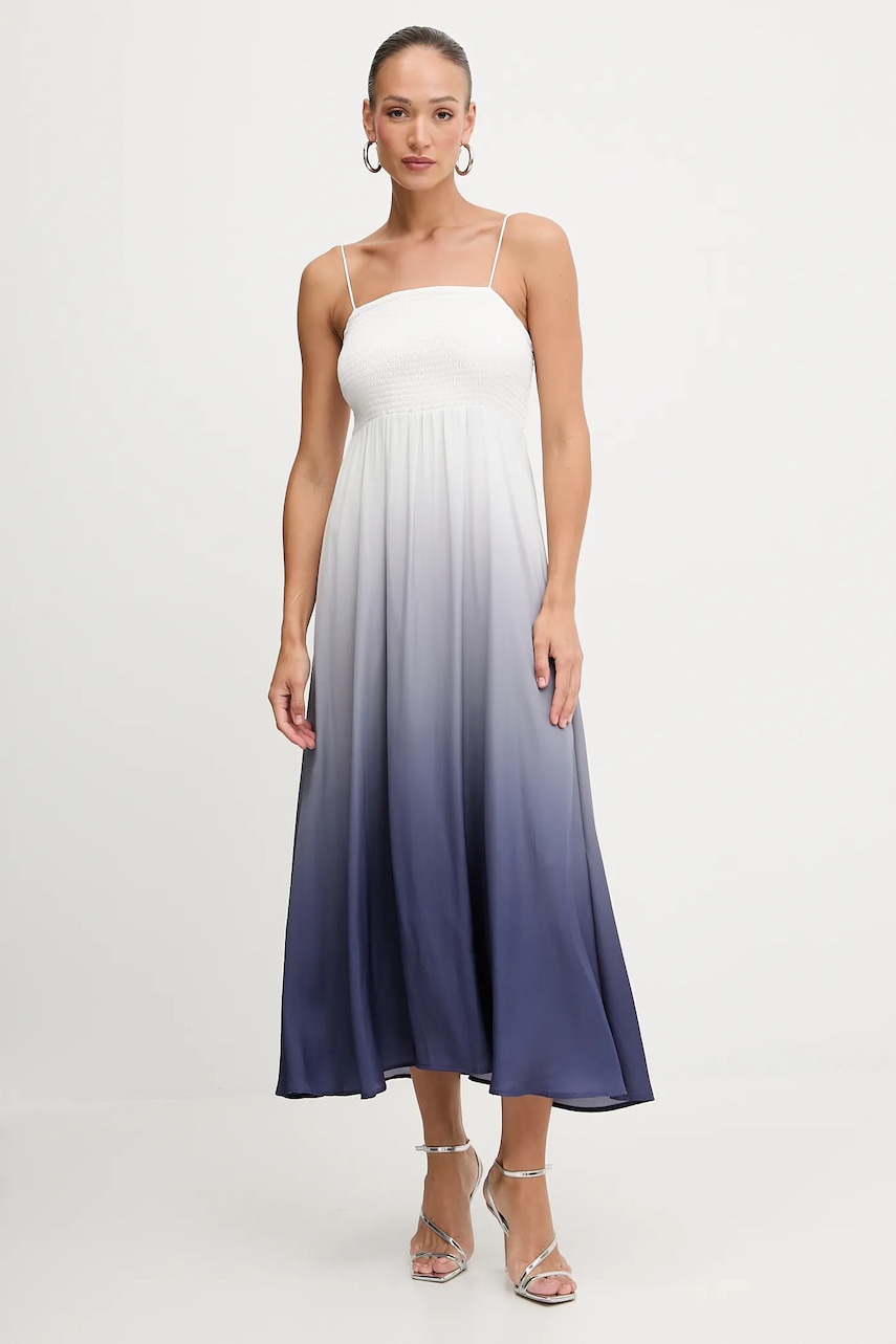 Šaty Morgan fialová barva, maxi, RDIVALI