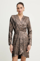Šaty Morgan hnědá barva, mini, RIBIL.F