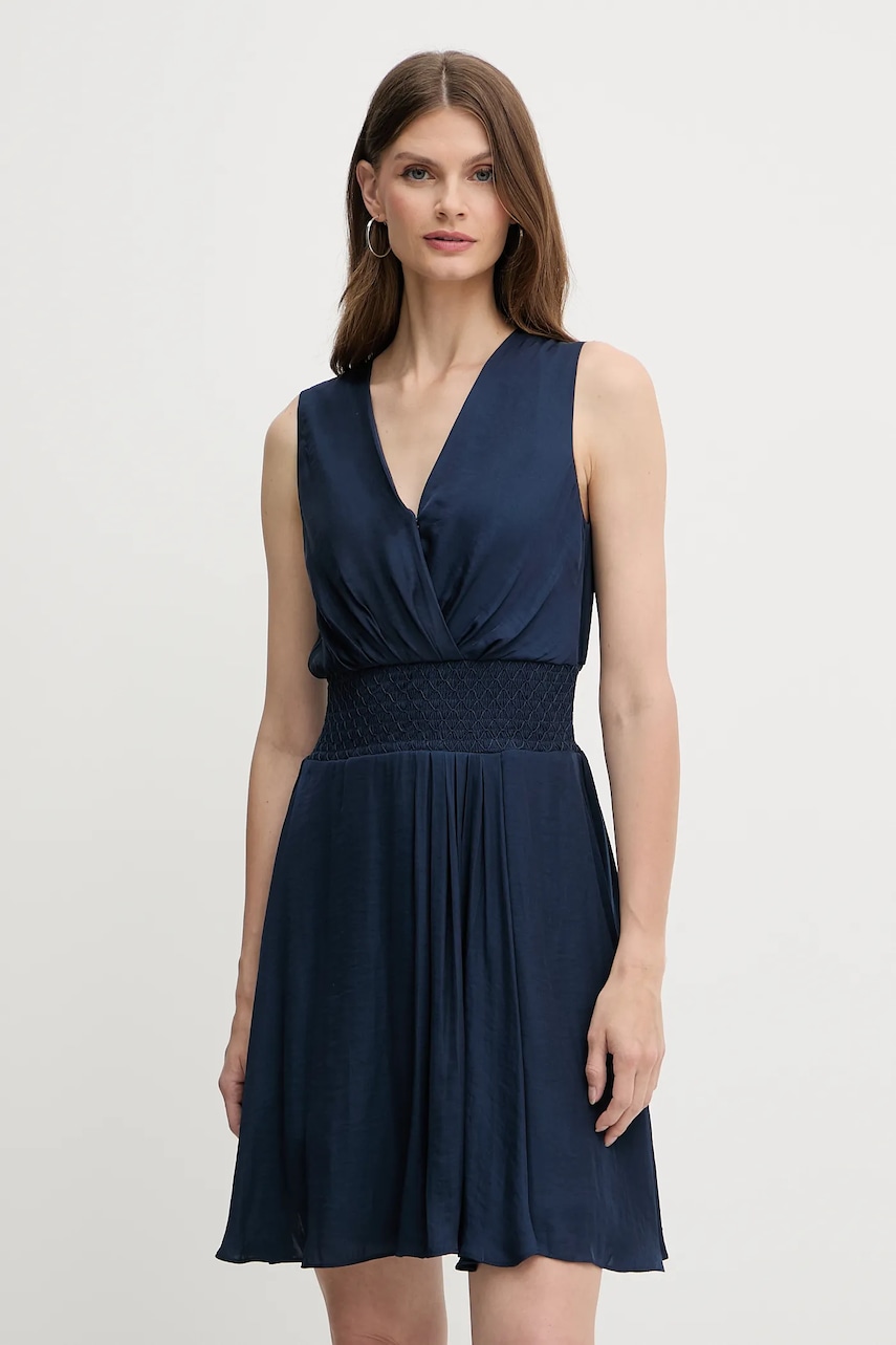 Šaty Morgan modrá barva, mini, RANAKA