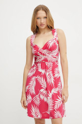 Šaty Morgan RCAPA růžová barva, mini, RCAPA