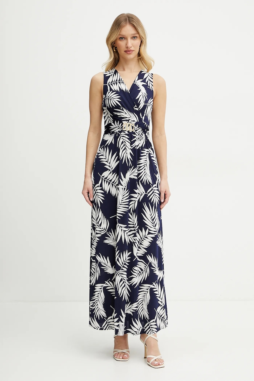 Šaty Morgan RFLORI tmavomodrá barva, maxi, RFLORI