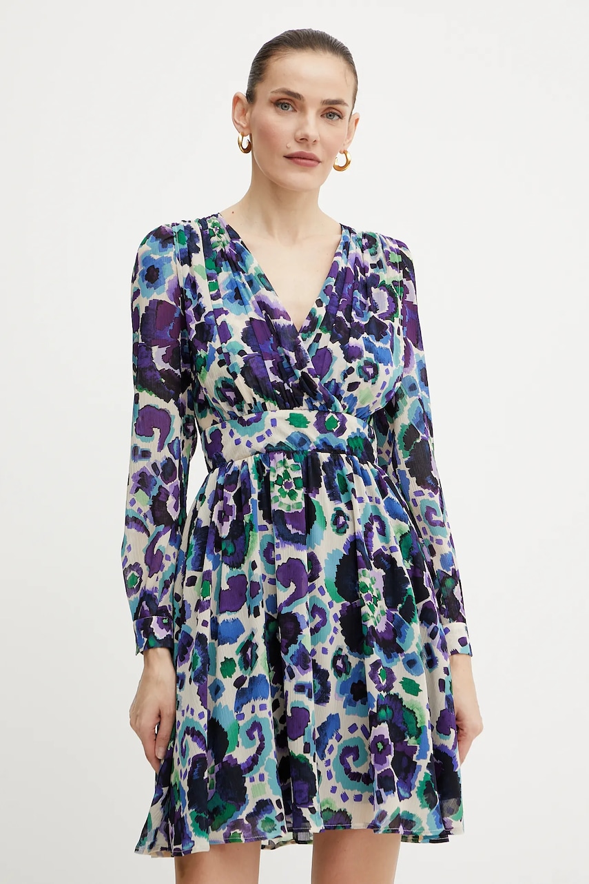 Šaty Morgan RILYN.F fialová barva, mini, RILYN.F