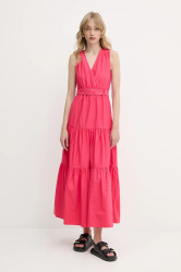 Šaty Morgan růžová barva, maxi, RASKA