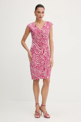 Šaty Morgan růžová barva, mini, RNEIRO