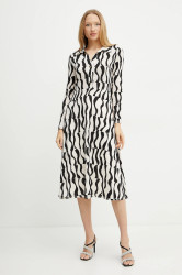 Šaty Morgan RVAGUE černá barva, midi, RVAGUE