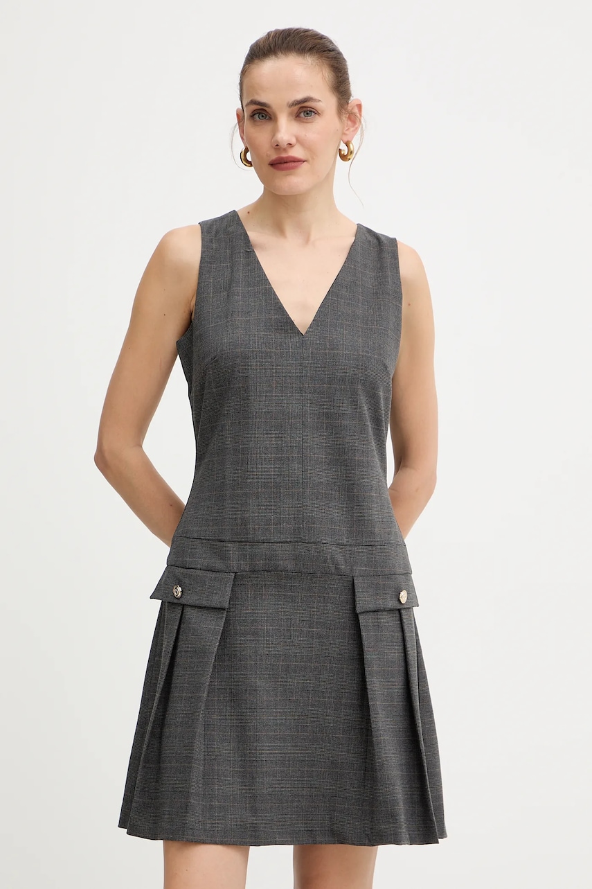 Šaty Morgan šedá barva, mini, RIMIR.F