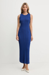 Šaty Morgan tmavomodrá barva, maxi, přiléhavé, RMBAHIA