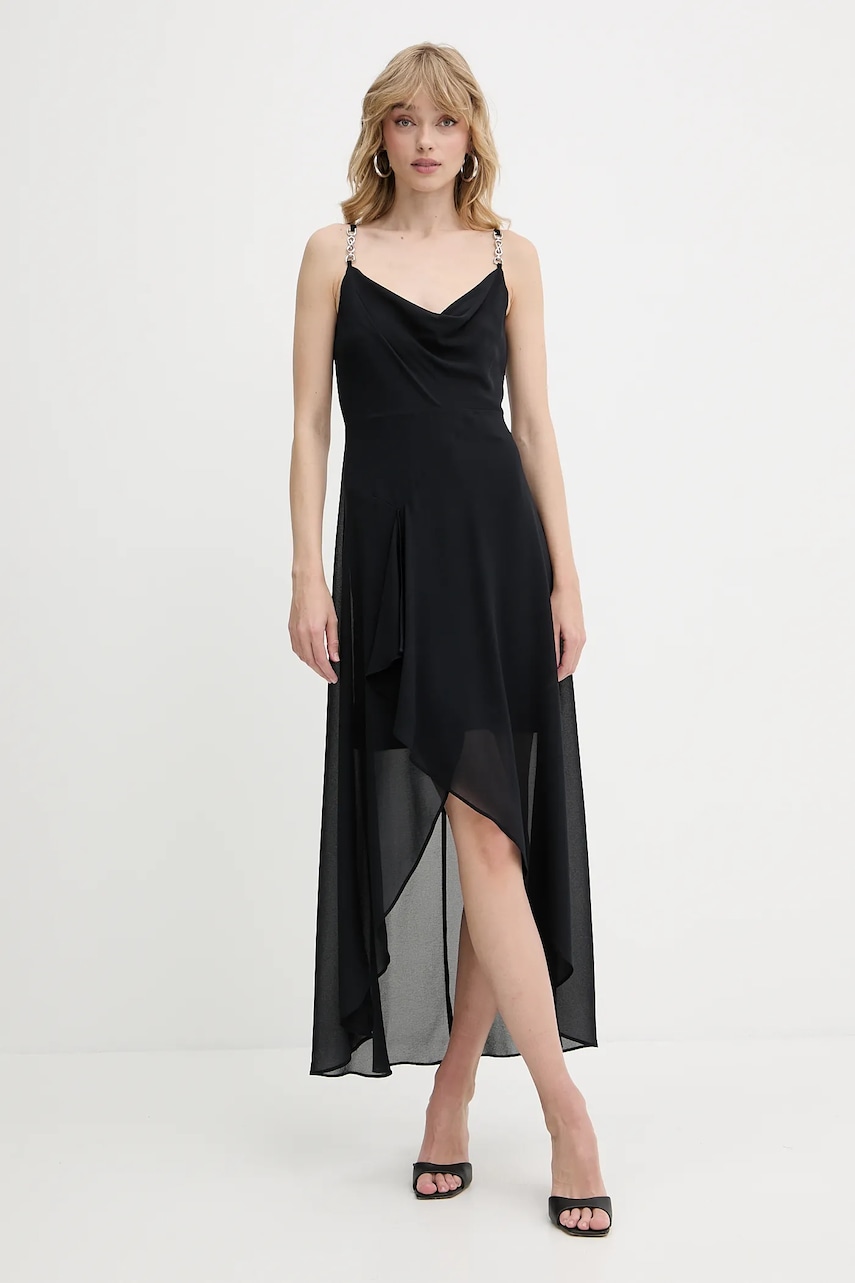 Šaty Morgan tmavomodrá barva, mini, REMA