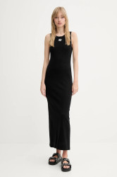 Šaty MUNTHE FEZZA černá barva, maxi, přiléhavé, 255132025562