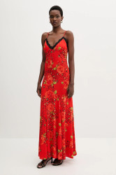 Šaty Never Fully Dressed červená barva, maxi, NFDDR3097