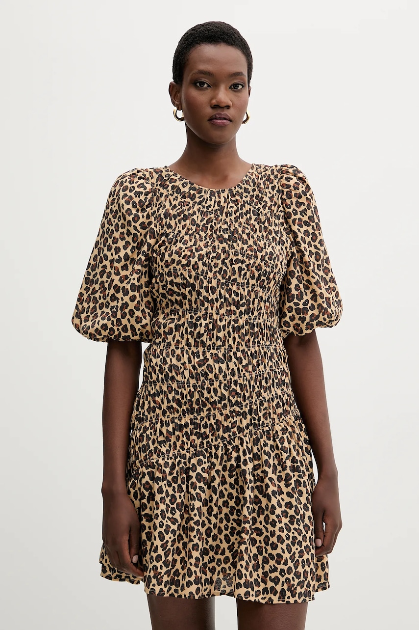 Šaty Never Fully Dressed hnědá barva, mini, NFDDR3114