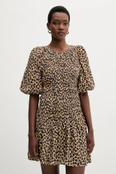 Šaty Never Fully Dressed hnědá barva, mini, NFDDR3114