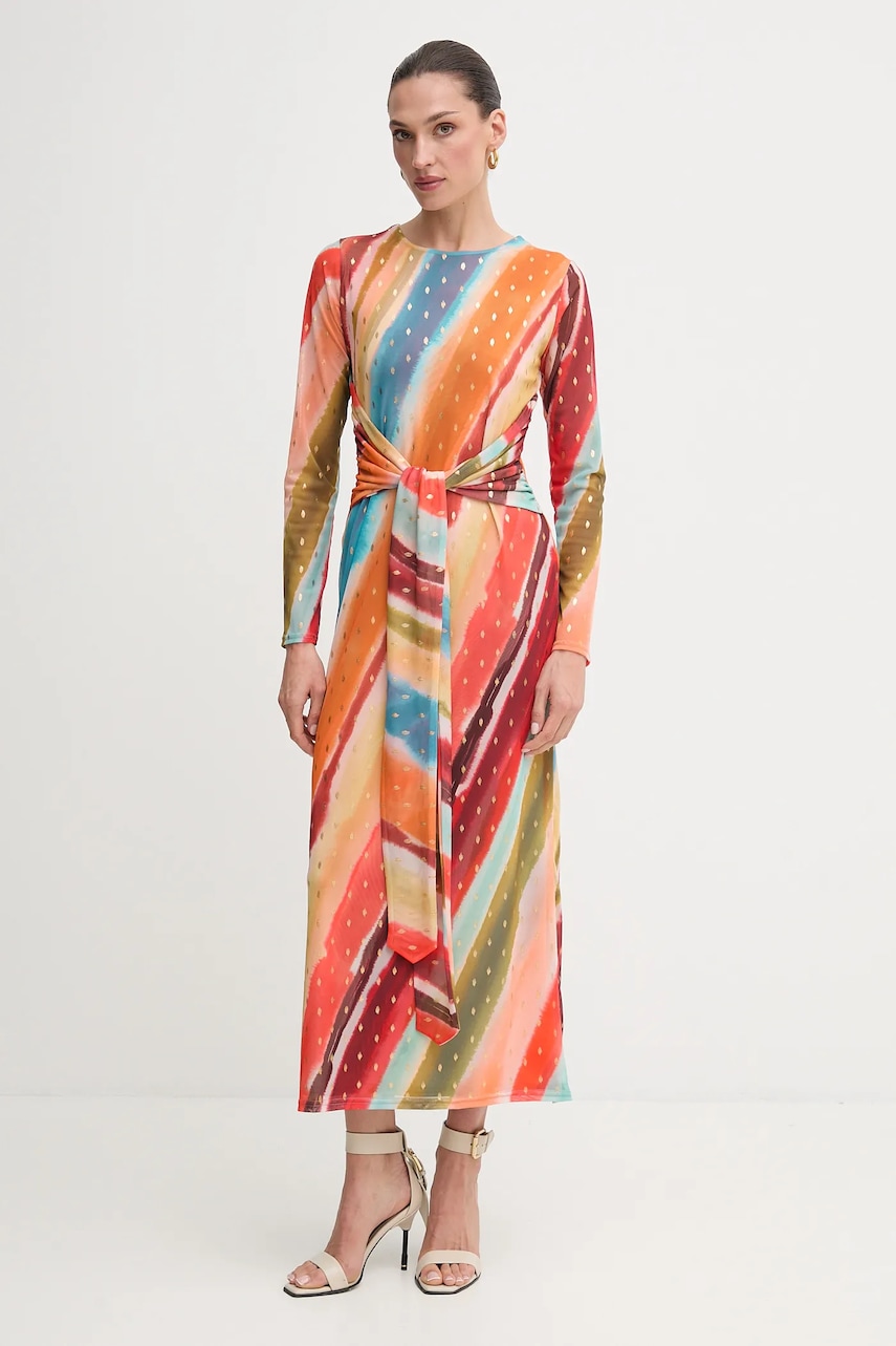 Šaty Never Fully Dressed oranžová barva, midi, NFDDR2796