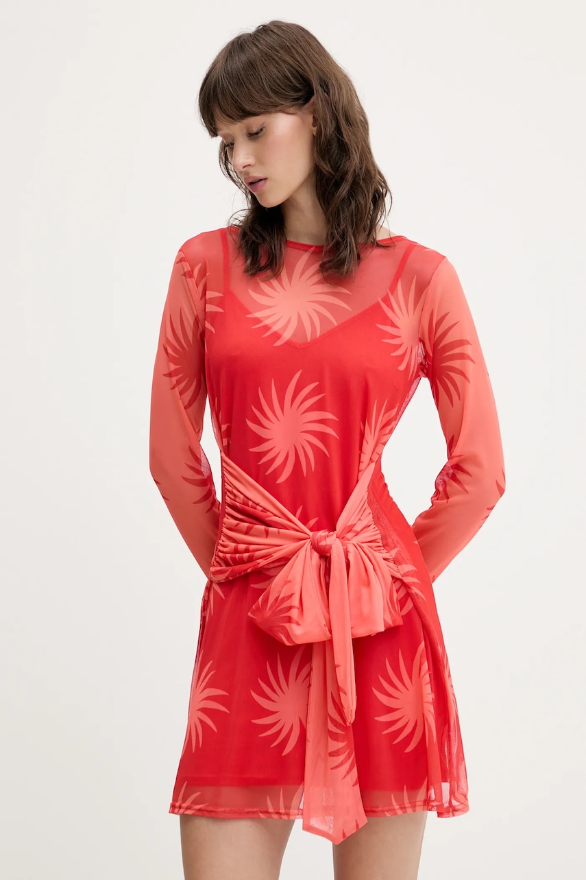 Šaty Never Fully Dressed oranžová barva, mini, NFDDR2052