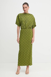 Šaty Never Fully Dressed zelená barva, maxi, NFDDR2965
