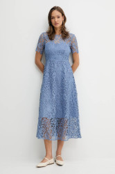 Šaty OUI modrá barva, maxi, 93060