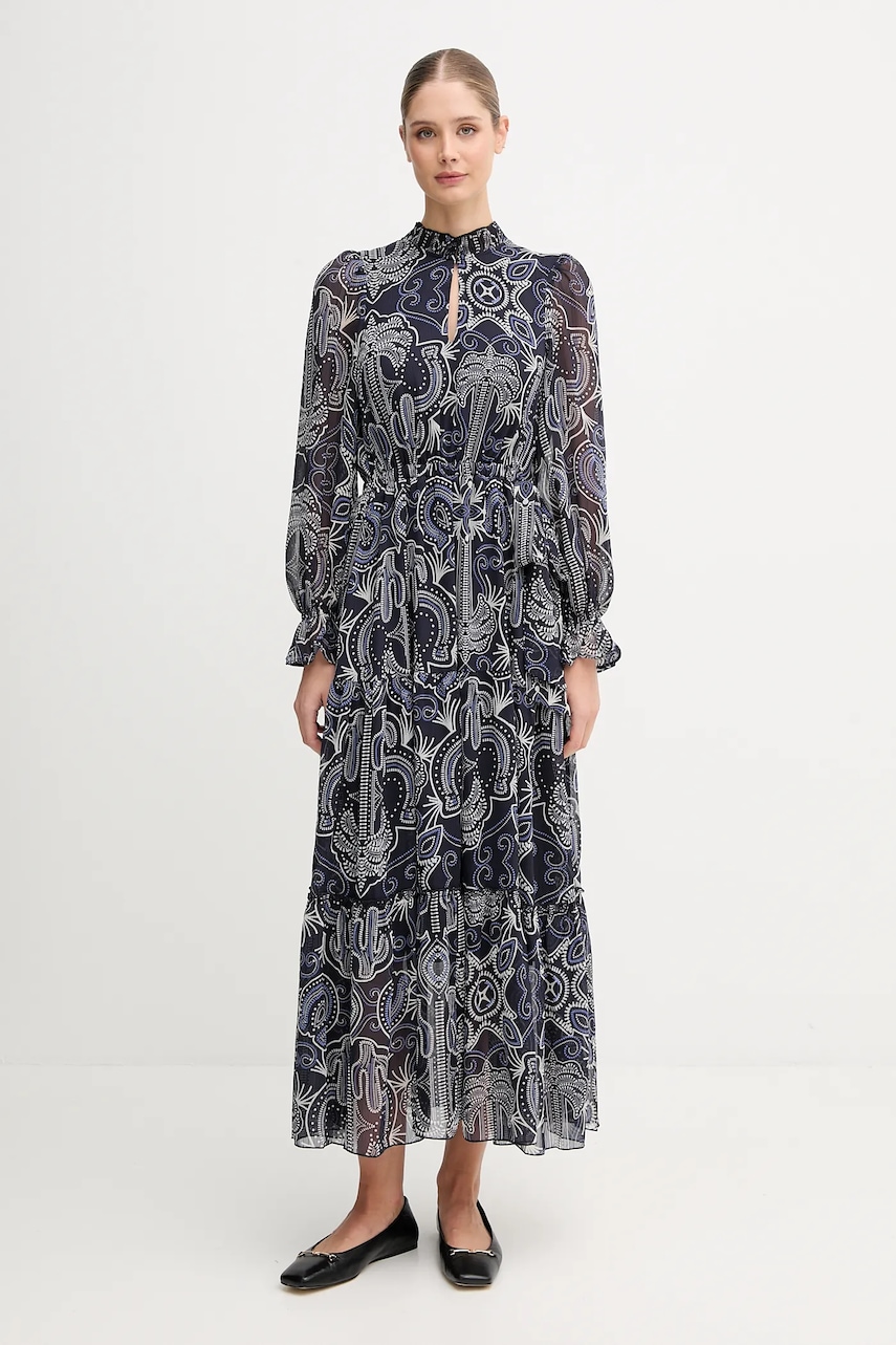 Šaty OUI tmavomodrá barva, maxi, 94168