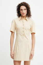 Šaty Patrizia Pepe béžová barva, mini, 2A2899 A570